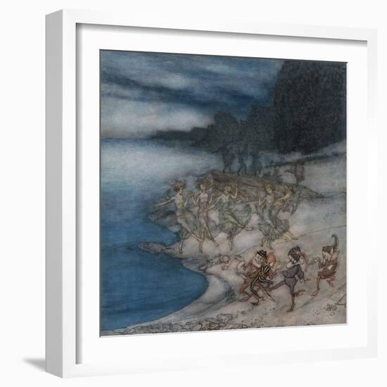 The Pert Fairies and The Dapper Elves-Arthur Rackham-Framed Giclee Print