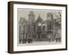 The Perth Municipal Buildings, Destroyed by Fire on 23 January-null-Framed Giclee Print