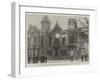 The Perth Municipal Buildings, Destroyed by Fire on 23 January-null-Framed Giclee Print