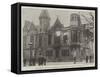 The Perth Municipal Buildings, Destroyed by Fire on 23 January-null-Framed Stretched Canvas