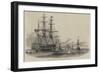 The Peru Emigrant-Ship Leaving Cork for Melbourne, Port Phillip-null-Framed Giclee Print