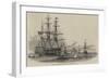 The Peru Emigrant-Ship Leaving Cork for Melbourne, Port Phillip-null-Framed Giclee Print