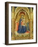 The Perugia Altarpiece, Central Panel Depicting the Madonna and Child-Fra Angelico-Framed Giclee Print