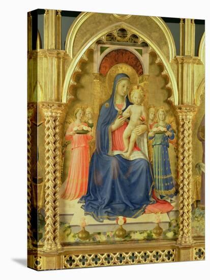The Perugia Altarpiece, Central Panel Depicting the Madonna and Child-Fra Angelico-Stretched Canvas
