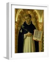 The Perugia Altarpiece, Side Panel Depicting St. Dominic, 1437 (Detail)-Fra Angelico-Framed Giclee Print