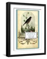 The Pet Bird, c. late 1800's-W^E^ Tucker-Framed Art Print