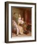 The Pet Bird-Andre Henri Dargelas-Framed Premium Giclee Print