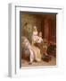 The Pet Bird-Andre Henri Dargelas-Framed Premium Giclee Print