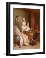 The Pet Bird-Andre Henri Dargelas-Framed Giclee Print