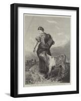 The Pet Calf-Richard Ansdell-Framed Giclee Print