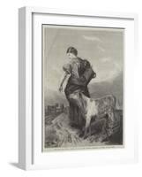 The Pet Calf-Richard Ansdell-Framed Giclee Print