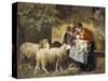 The Pet Lamb-Adolph Eberle-Stretched Canvas