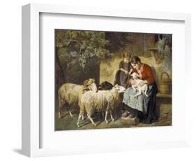 The Pet Lamb-Adolph Eberle-Framed Giclee Print