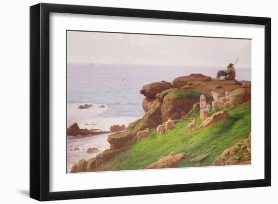 The Pet Lamb-J. Hardwicke Lewis-Framed Giclee Print