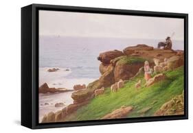 The Pet Lamb-J. Hardwicke Lewis-Framed Stretched Canvas