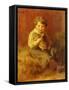 The Pet Rabbit-Felix Schlesinger-Framed Stretched Canvas