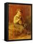 The Pet Rabbit-Felix Schlesinger-Framed Stretched Canvas