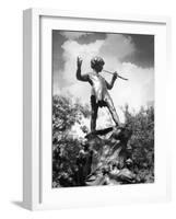 The Peter Pan Monument was Erected-J^ Chettleburgh-Framed Photographic Print