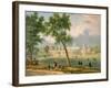 The Peter the Great Palace in Moscow, Printed by Edouard Jean-Marie Hostein (1804-89)-Victor Jean Adam-Framed Giclee Print
