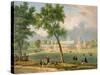 The Peter the Great Palace in Moscow, Printed by Edouard Jean-Marie Hostein (1804-89)-Victor Jean Adam-Stretched Canvas