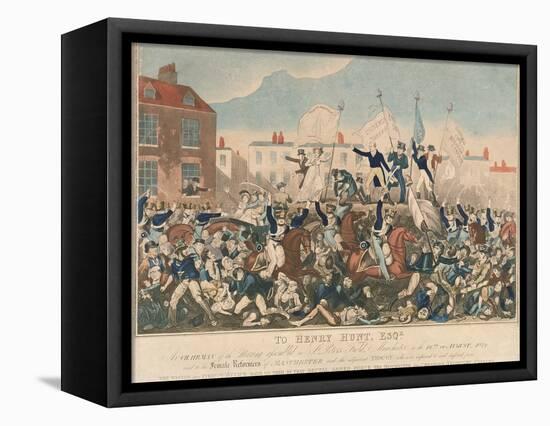 The Peterloo Massacre, 16th August 1819-George Cruikshank-Framed Stretched Canvas