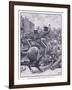 The Peterloo Massacre: Hussars Charging the People Ad 1819-Henry Marriott Paget-Framed Giclee Print