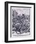 The Peterloo Massacre: Hussars Charging the People Ad 1819-Henry Marriott Paget-Framed Giclee Print