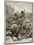 The Peterloo Massacre; Hussars Charging the People-English School-Mounted Giclee Print