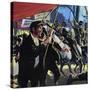 The Peterloo Massacre-English School-Stretched Canvas