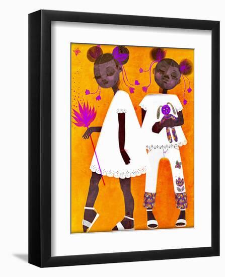 The Petite Twins-Erin K. Robinson-Framed Art Print