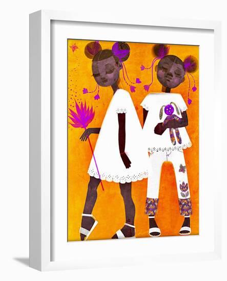 The Petite Twins-Erin K. Robinson-Framed Art Print