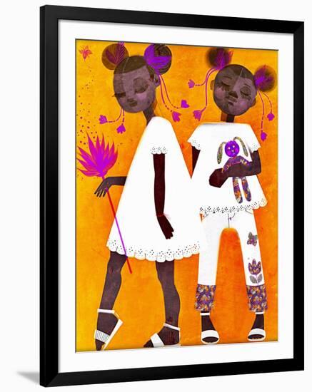 The Petite Twins-Erin K. Robinson-Framed Art Print