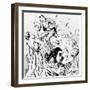 The Petomane, Illustration for "Paris Qui Rit"-null-Framed Giclee Print