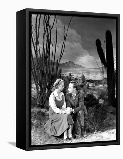 The Petrified Forest, Bette Davis, Leslie Howard, 1936-null-Framed Stretched Canvas