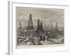 The Petroleum Oil Wells at Baku, on the Caspian-William 'Crimea' Simpson-Framed Giclee Print