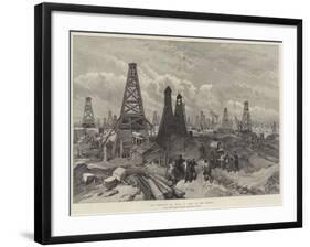 The Petroleum Oil Wells at Baku, on the Caspian-William 'Crimea' Simpson-Framed Giclee Print