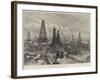 The Petroleum Oil Wells at Baku, on the Caspian-William 'Crimea' Simpson-Framed Giclee Print