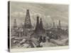 The Petroleum Oil Wells at Baku, on the Caspian-William 'Crimea' Simpson-Stretched Canvas