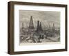 The Petroleum Oil Wells at Baku, on the Caspian-William 'Crimea' Simpson-Framed Giclee Print