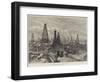 The Petroleum Oil Wells at Baku, on the Caspian-William 'Crimea' Simpson-Framed Giclee Print