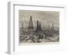 The Petroleum Oil Wells at Baku, on the Caspian-William 'Crimea' Simpson-Framed Giclee Print