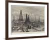 The Petroleum Oil Wells at Baku, on the Caspian-William 'Crimea' Simpson-Framed Giclee Print