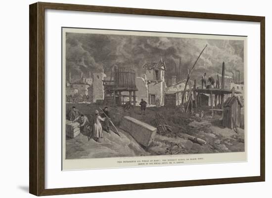 The Petroleum Oil Wells at Baku, the Tcherny Gorod, or Black Town-William 'Crimea' Simpson-Framed Giclee Print