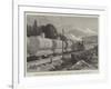 The Petroleum Oil Works of Baku, on the Caspian, Railway Trucks for Oil-null-Framed Giclee Print