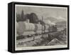 The Petroleum Oil Works of Baku, on the Caspian, Railway Trucks for Oil-null-Framed Stretched Canvas