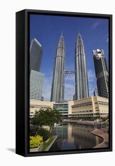 The Petronas Towers (Petronas Twin Tower), Kuala Lumpur, Malaysia, Southeast Asia, Asia-Stuart Black-Framed Stretched Canvas