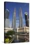 The Petronas Towers (Petronas Twin Tower), Kuala Lumpur, Malaysia, Southeast Asia, Asia-Stuart Black-Stretched Canvas