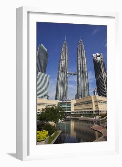 The Petronas Towers (Petronas Twin Tower), Kuala Lumpur, Malaysia, Southeast Asia, Asia-Stuart Black-Framed Photographic Print