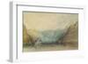 The Pfalz Near Kaub, 1817-J M W Turner-Framed Giclee Print