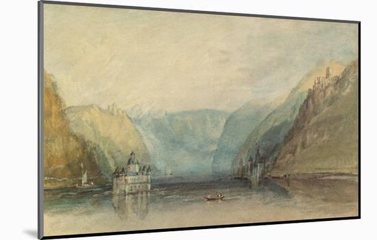 The Pfalz Near Kaub, 1817-J M W Turner-Mounted Giclee Print